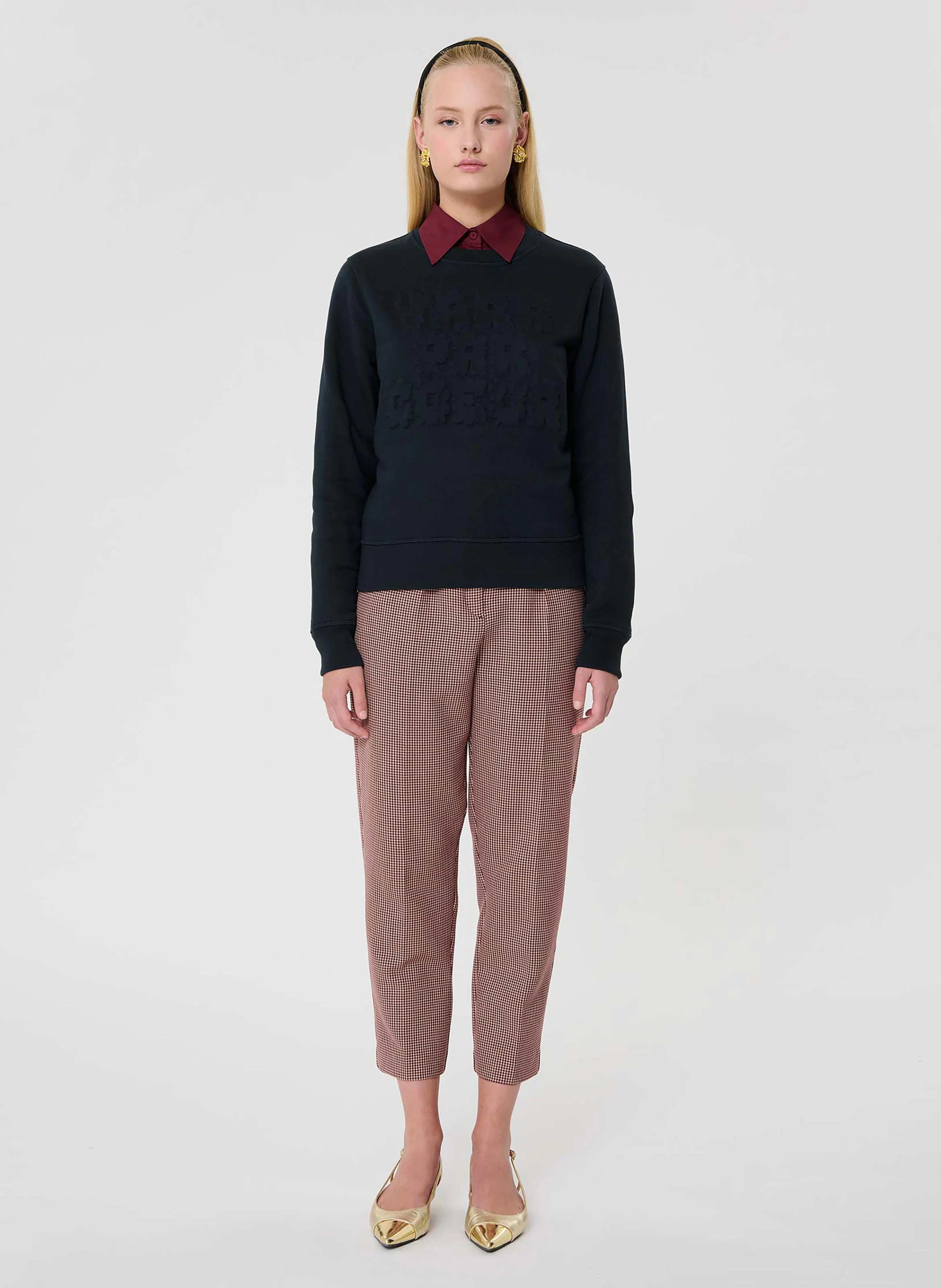 PRESTO - Pull droit en coton bio| Bleu
