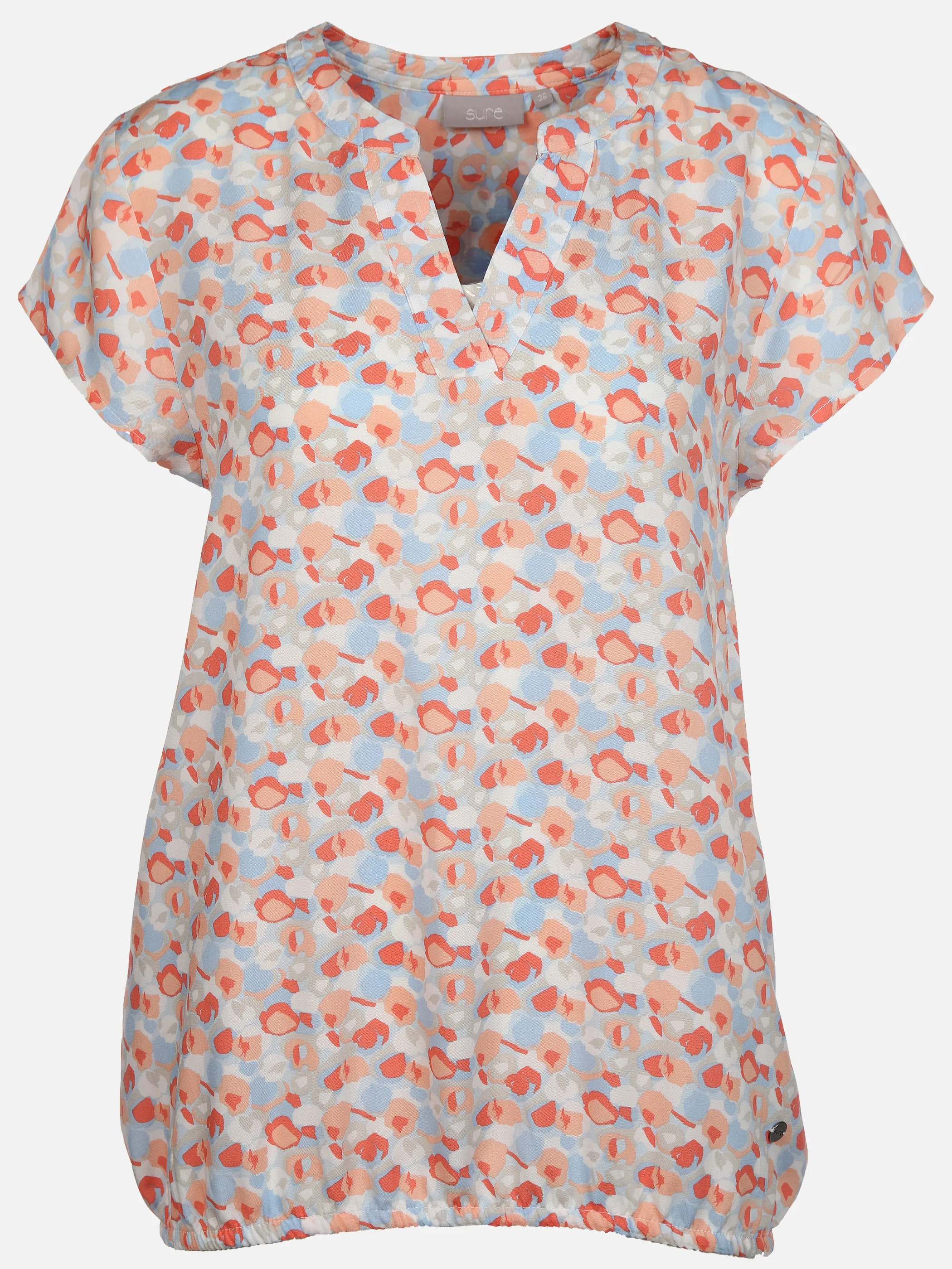 Damen Schlupfbluse mit Alloverprint