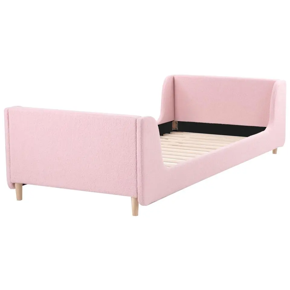 LAYE - Kinderbed - Roze - 90 x 200 cm - Bouclé