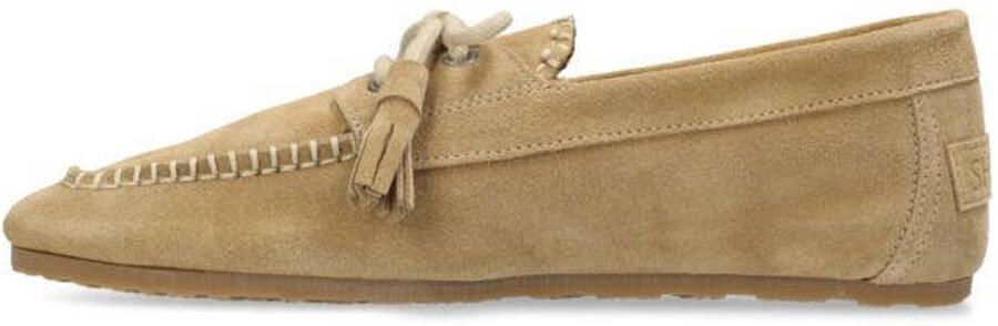 SHABBIES Mocassins Dames Ciska Mocca Maat: 38 Materiaal: Suède Kleur: Camel