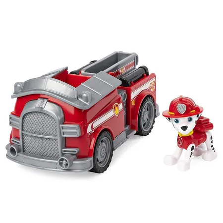 Spin Master Paw Patrol Basic Fahrzeug mit Hundewelpe, 1 Stück, 6-fach sortiert
