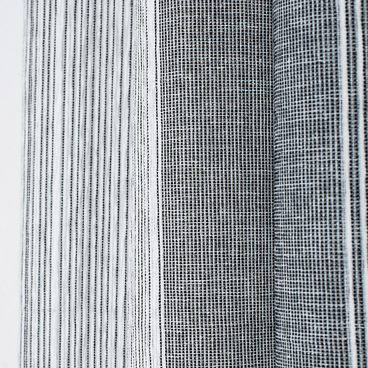 Voilage tamisant à œillet Malo Rocle l.140 x L.260 cm noir