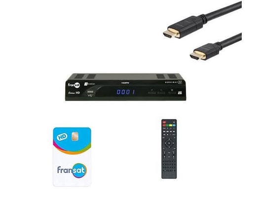SERVIMAT - Décodeur satellite HD SIRIUS HD : Récepteur numérique Fransat +HDMI+CARTE FRANSAT...
