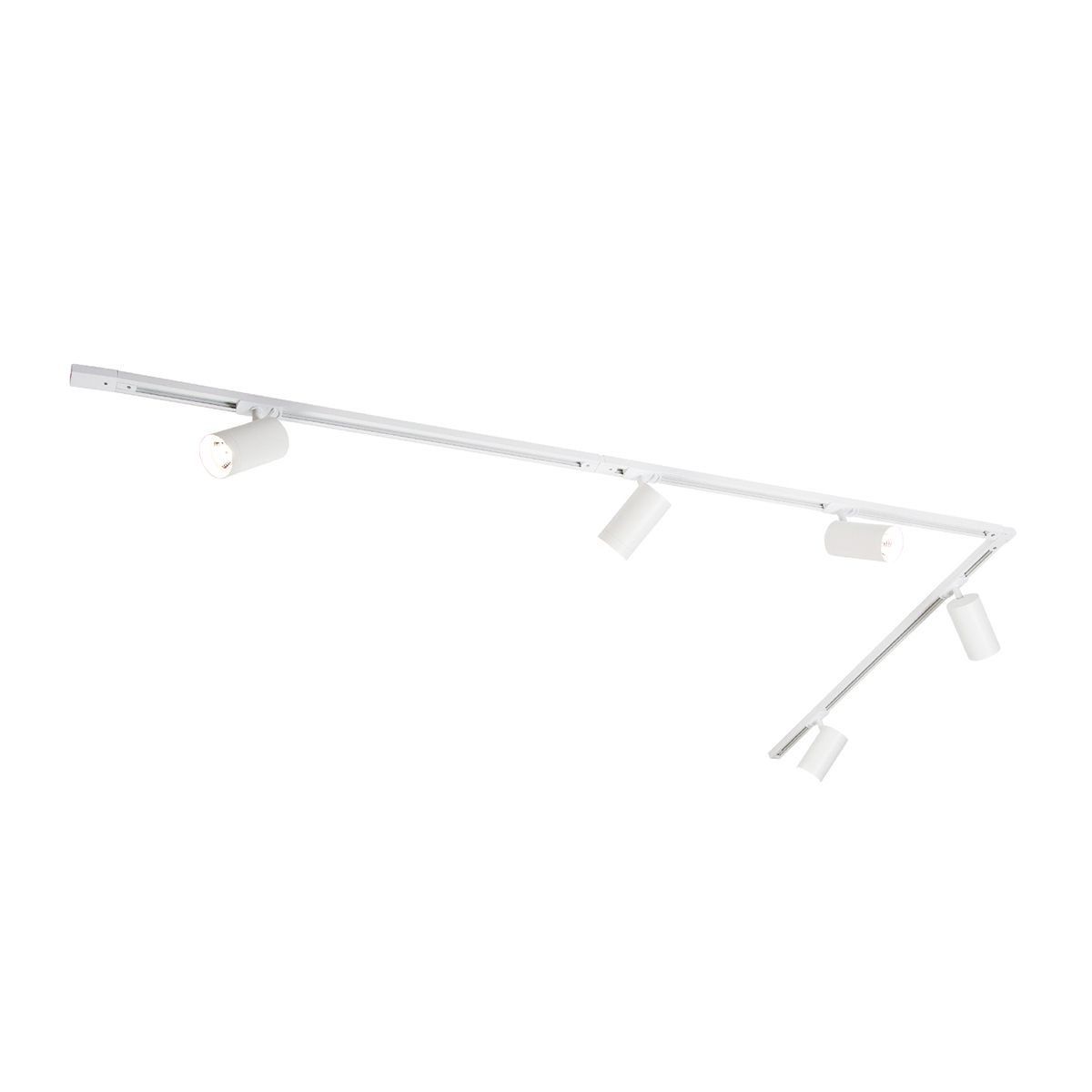 Modern railsysteem met 5 spots wit 1-fase GU10 70mm - Iconic Jeana Luxe