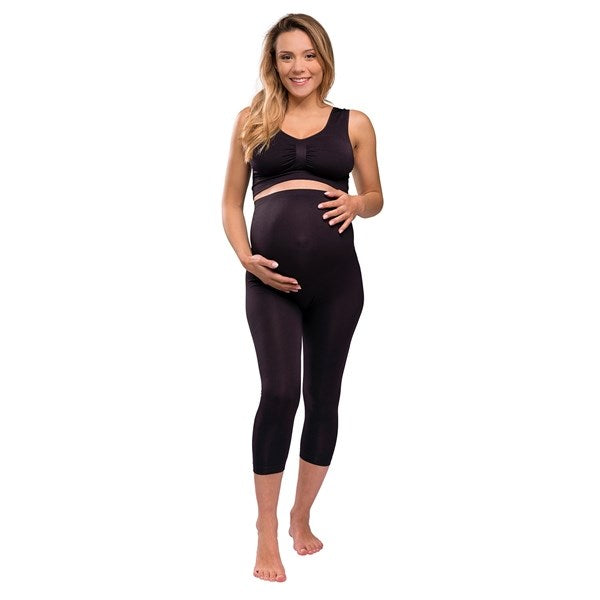Graviditets Legging 3/4 Sort - Carriwell