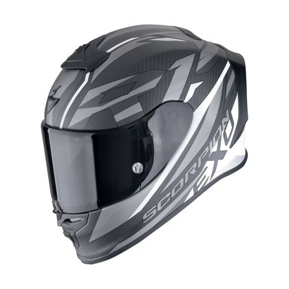 Casque Scorpion Exo EXO R1 EVO CARBON AIR - RUNNER - Noir / Blanc