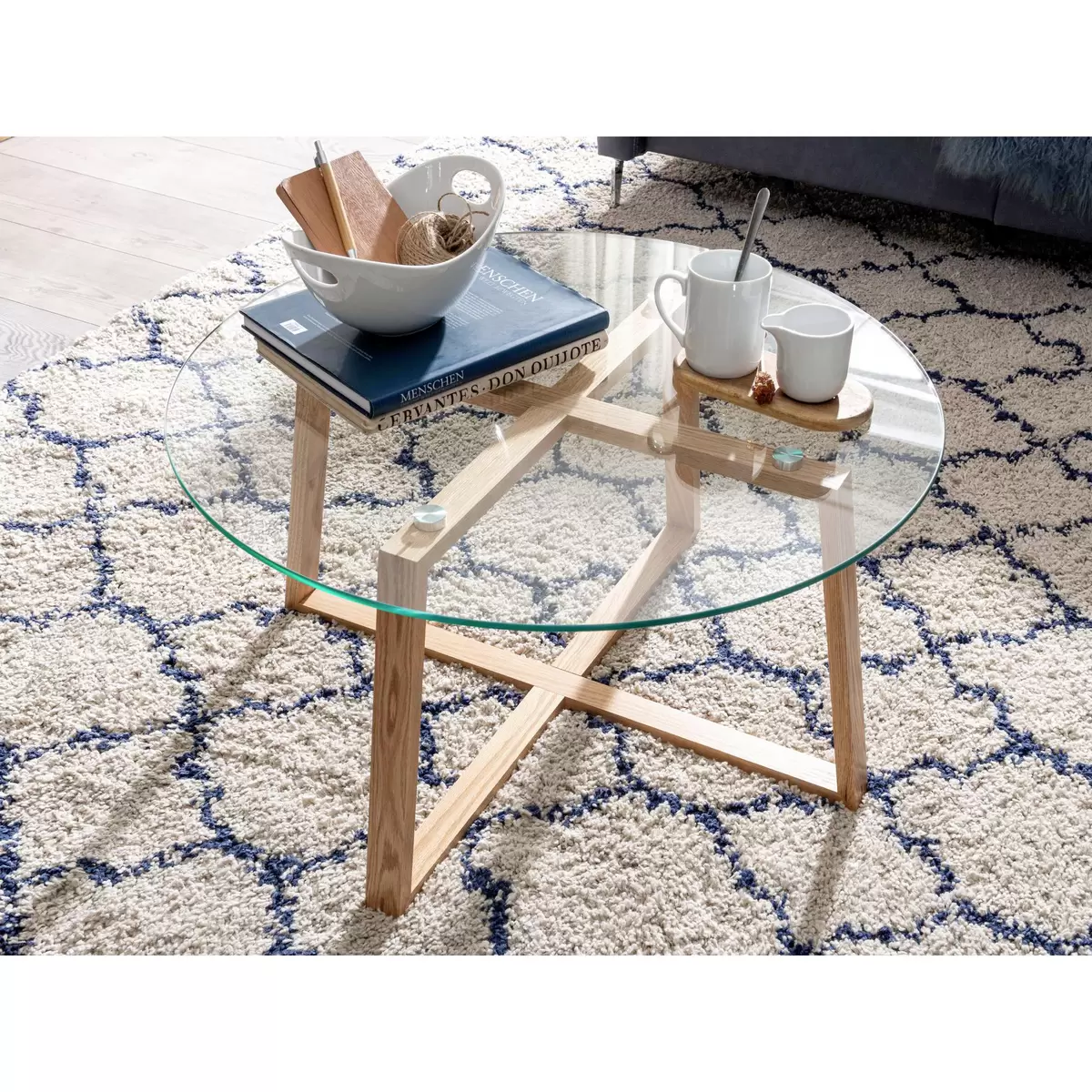 Couchtisch Rennes Eiche,transparent