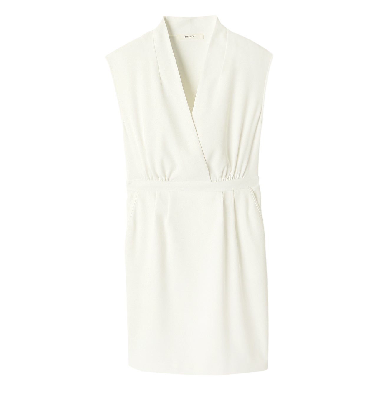 Robe courte sans manches - Blanc