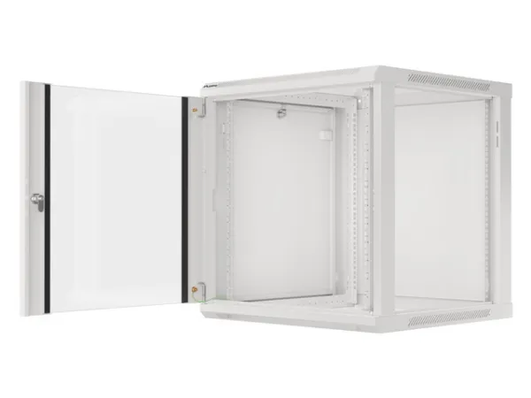 Lanberg - Rack kabinet - vægmonterbar - grå, RAL 7035 - 12U - 19