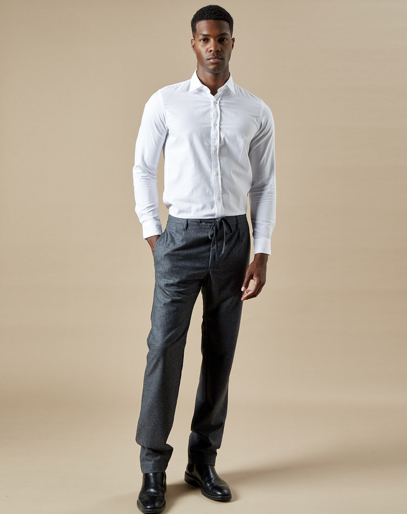 Hartford Chemise slim Sammy blanche