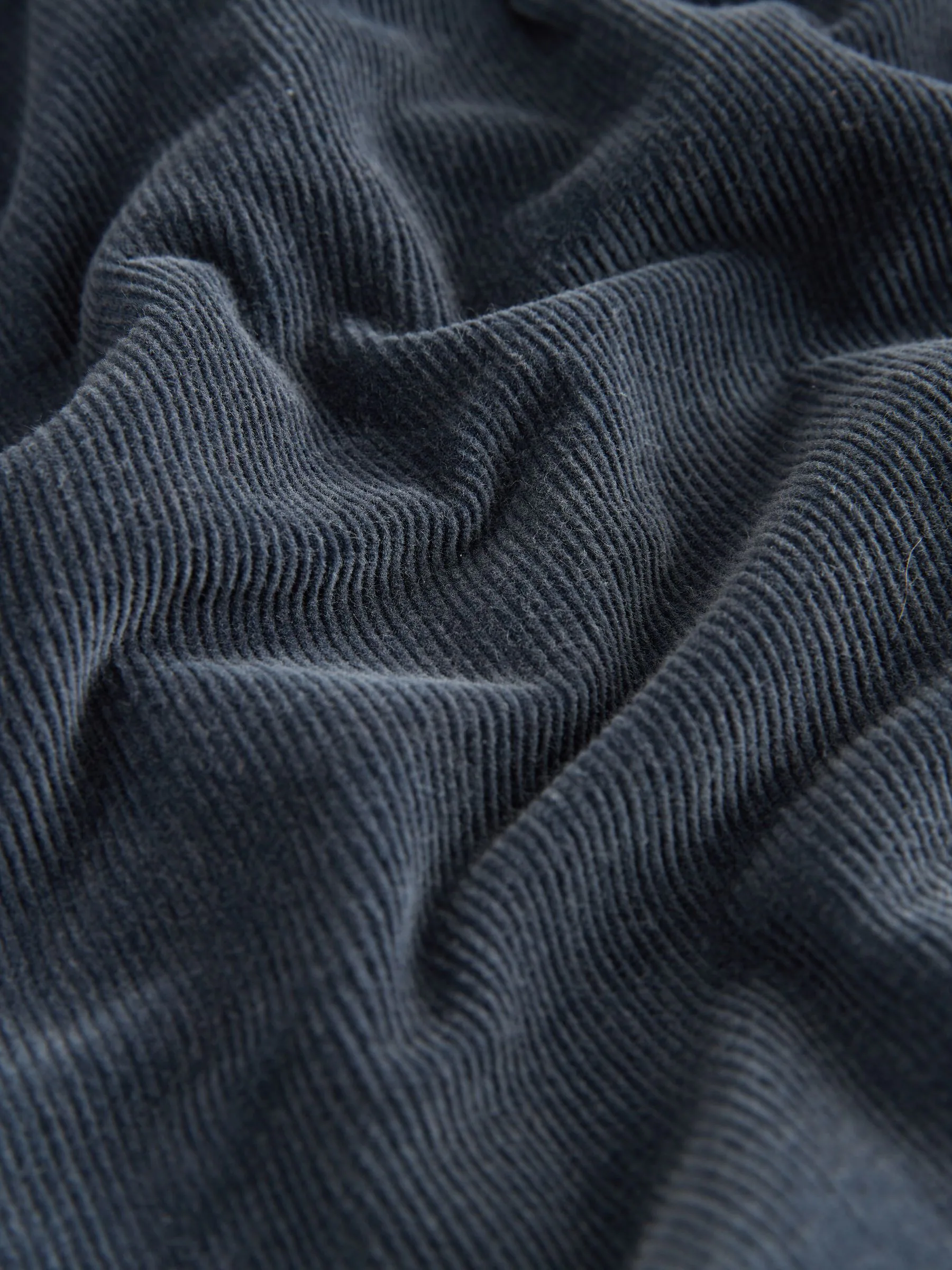 Denimblauw - Corduroy broeken met wijde pijpen