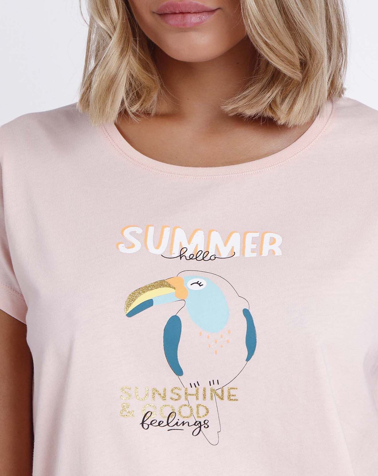 Admas Pyjama T-Shirt & Short Anna rose