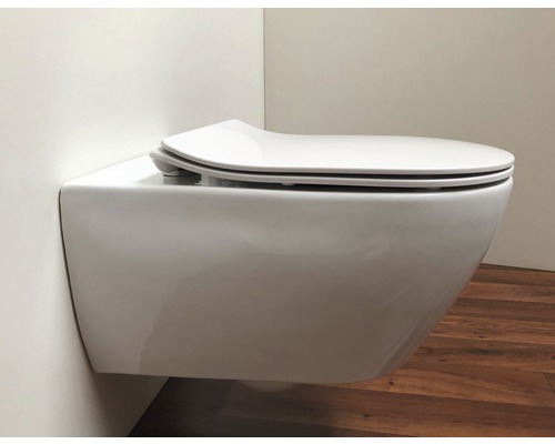 ADOB Empoli S2 witte toiletzitting met soft-close mechanisme