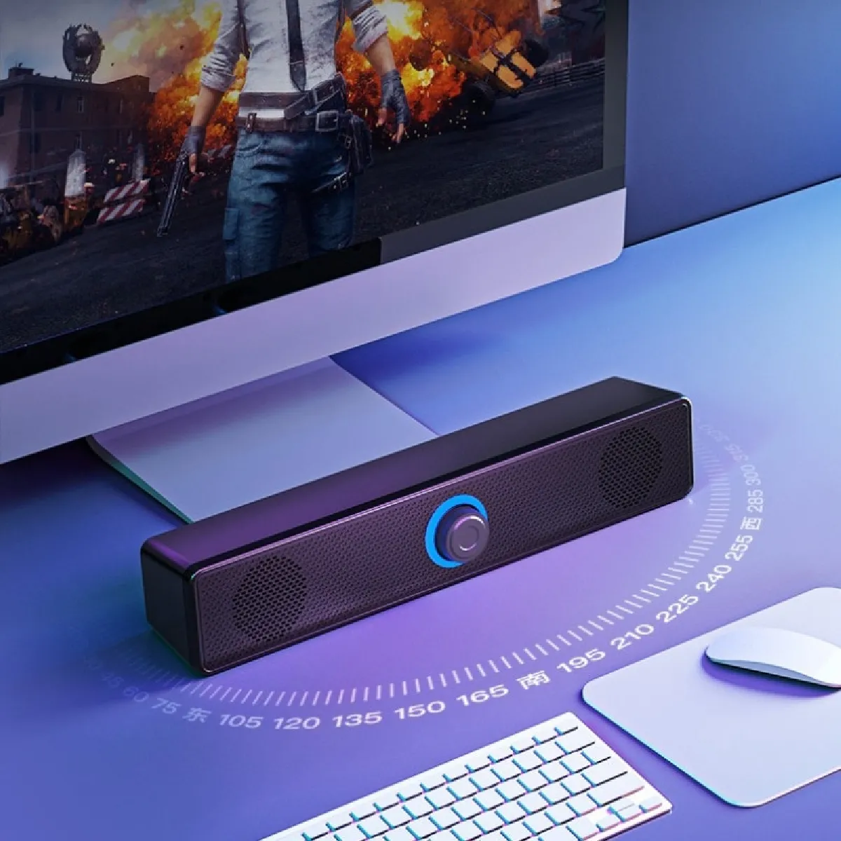 Universal Haut-Parleur Bluetooth 360° Noir