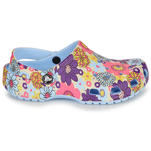 Crocs - Classic Retro Floral Clog K - Bleu