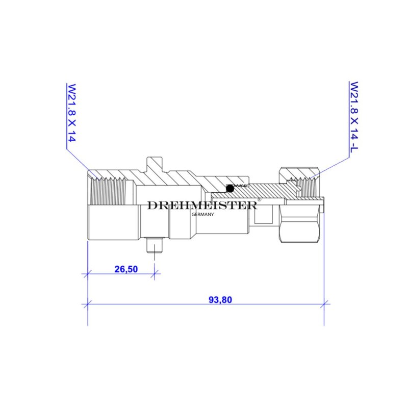 DREHMEISTER LPG Adapter, Gasflaschen Adapter Set inkl. Etui (W21.8L)