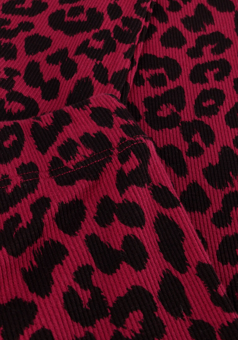DAILY BRAT roze daily brat legging leopard tights dark pink