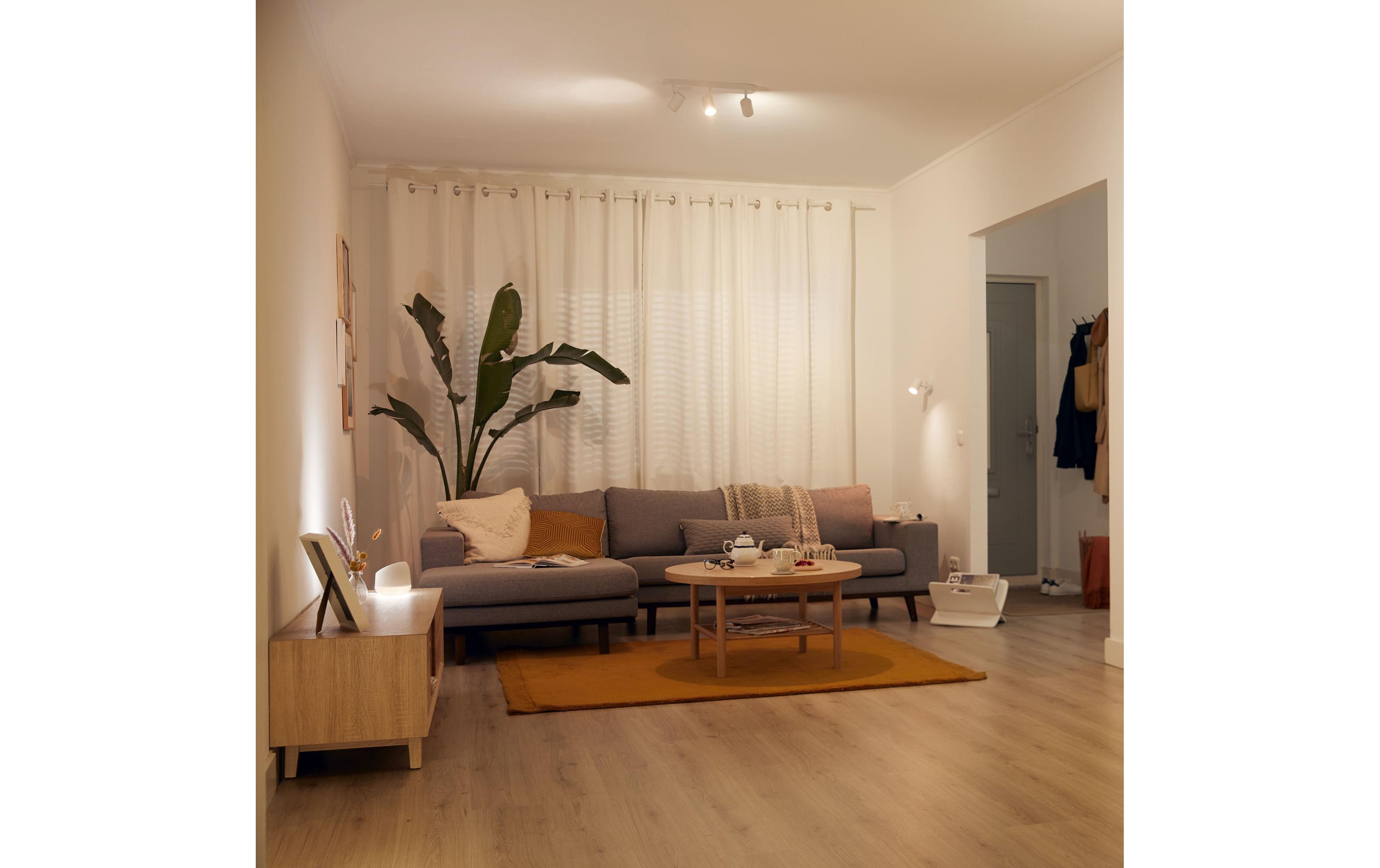 Aufbauspot IMAGEO, 3 x 5 W, Weiss, BT<br>Per Bluetooth steuerbare Leuchte