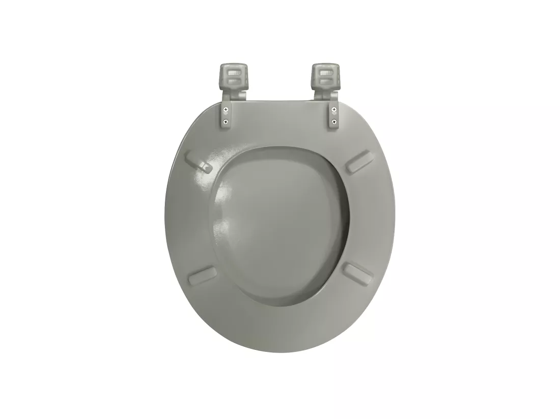 Abattant WC 37 x 47 cm Vitamine Gris Clair - MDF