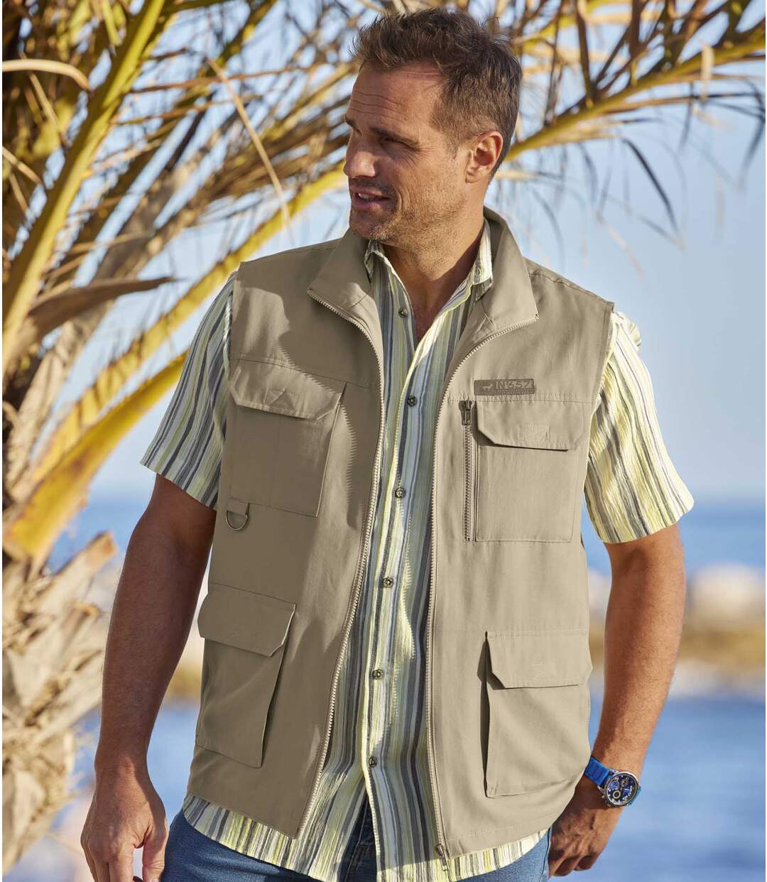 Gilet Reporter Multipoche Zippé