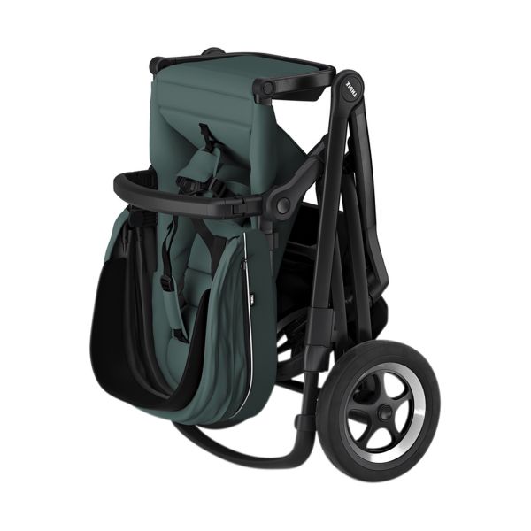 Thule Sleek Kinderwagen - Soft Green On Black