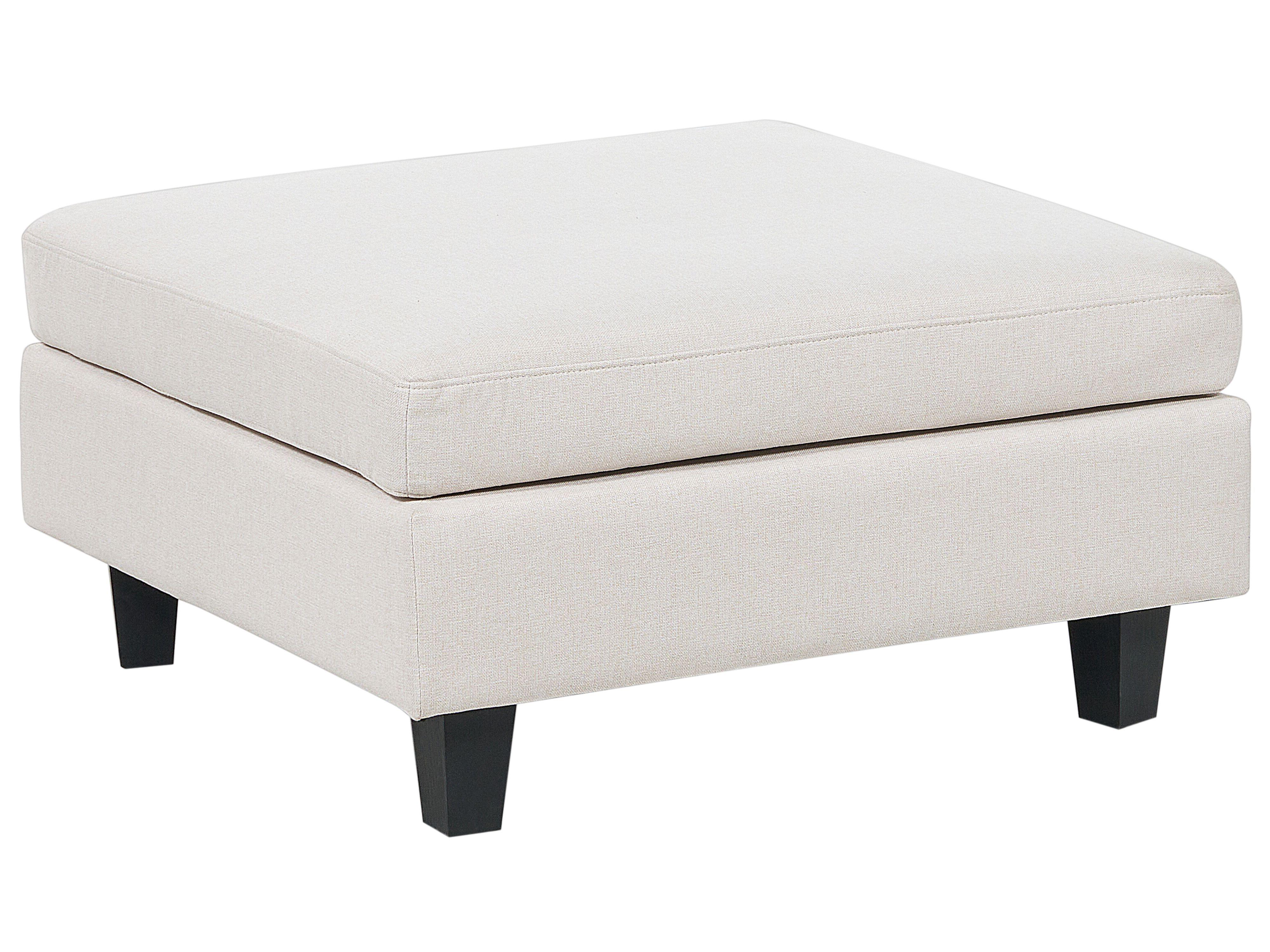 Ottomaan UNSTAD Stof Lichtbeige