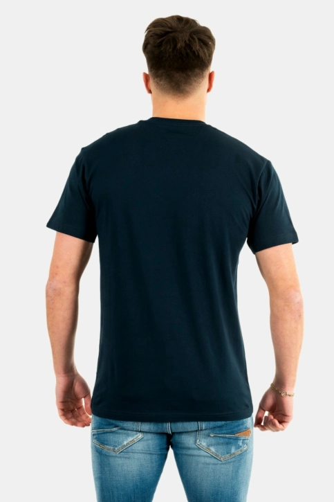 tee shirt vans left chest logo bleu
