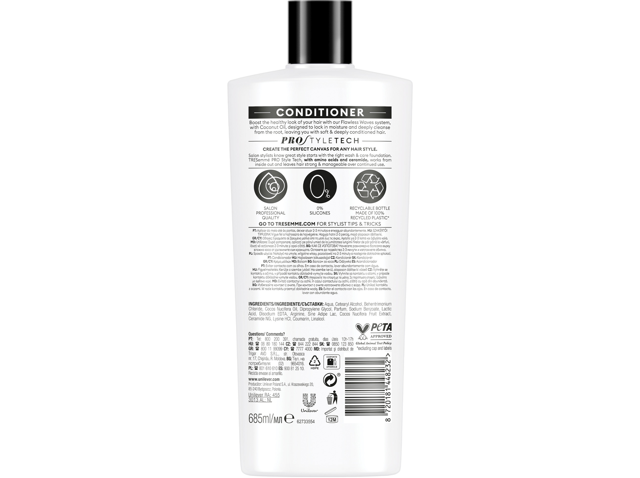 CONDICIONADOR TRESEMMÉ FLAWLESS WAVES 685ML
