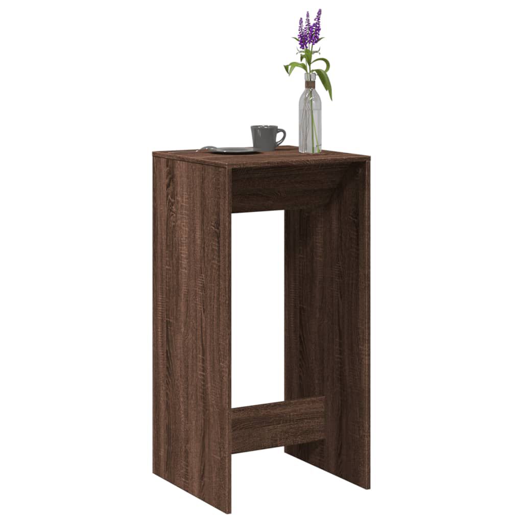 vidaXL Bartafel bruin eiken 51x50x103,5 cm