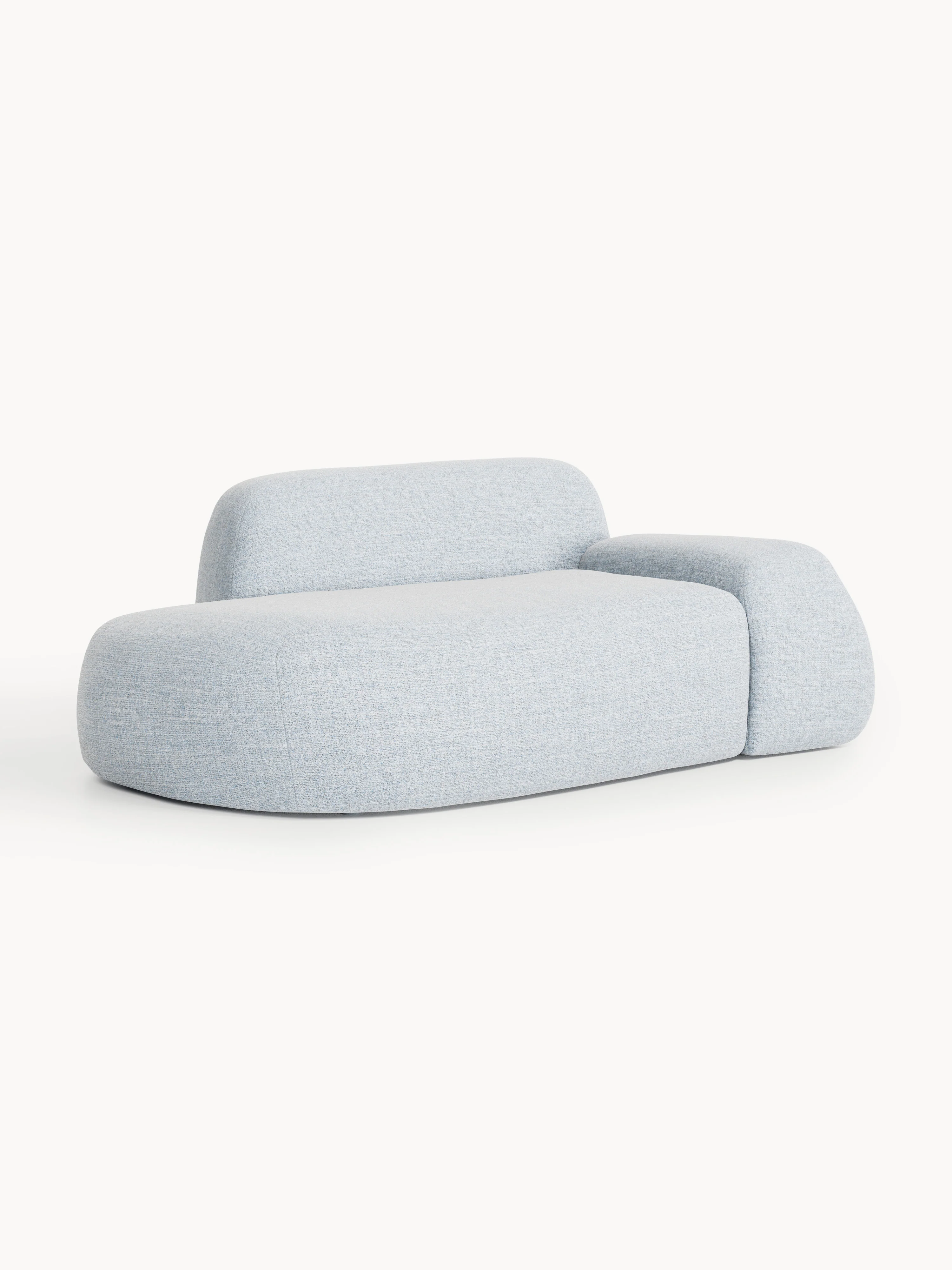 Bouclé bank Wolke (2-zits) met chaise longue