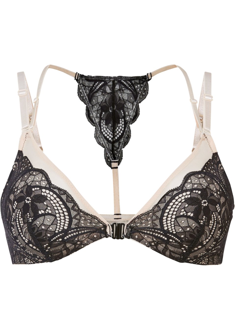 Brassière sans armatures avec fermeture devant