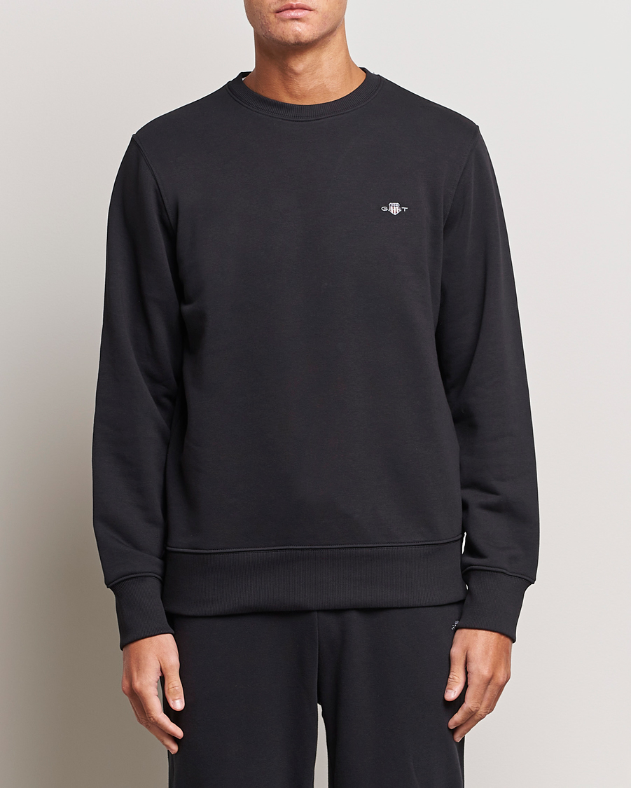 GANT Original Crew Neck Sweatshirt Black