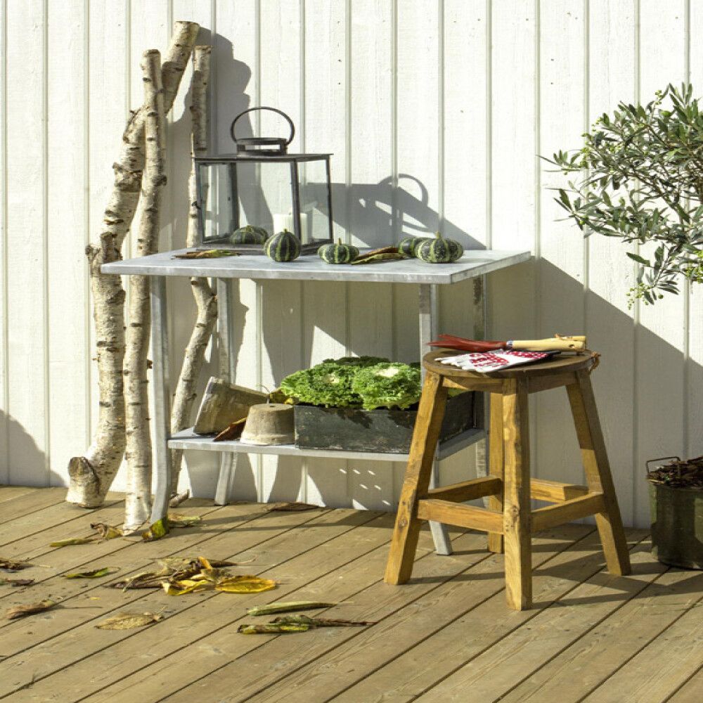 PLANTEBORD PLUS VARMGALVANISERT STÅL 75CM