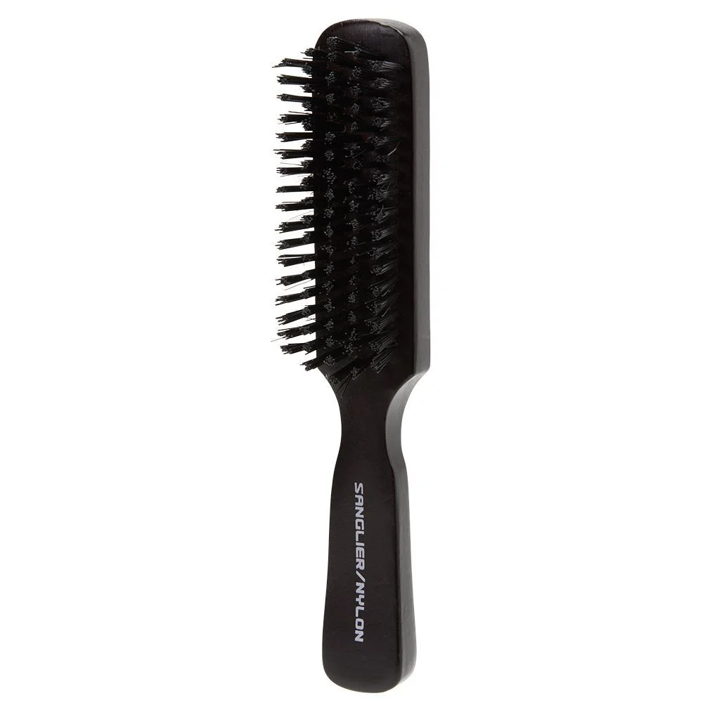 Brosse plate multi-usages en bois nylon/sanglier