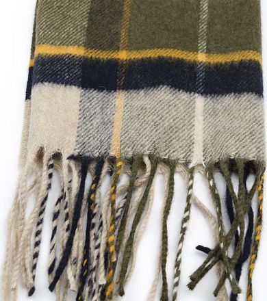Barbour Sjaal Wolmix Tartan Yaxley Groen USC0324-TN16 kopen