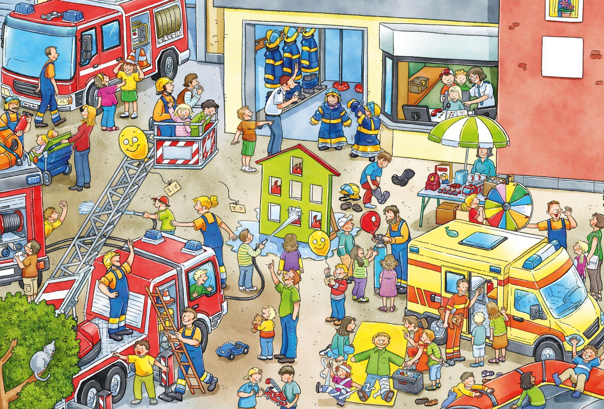 Schmidt Puzzle 3x24 - Wo ist das blaue Auto? (Puzzle)