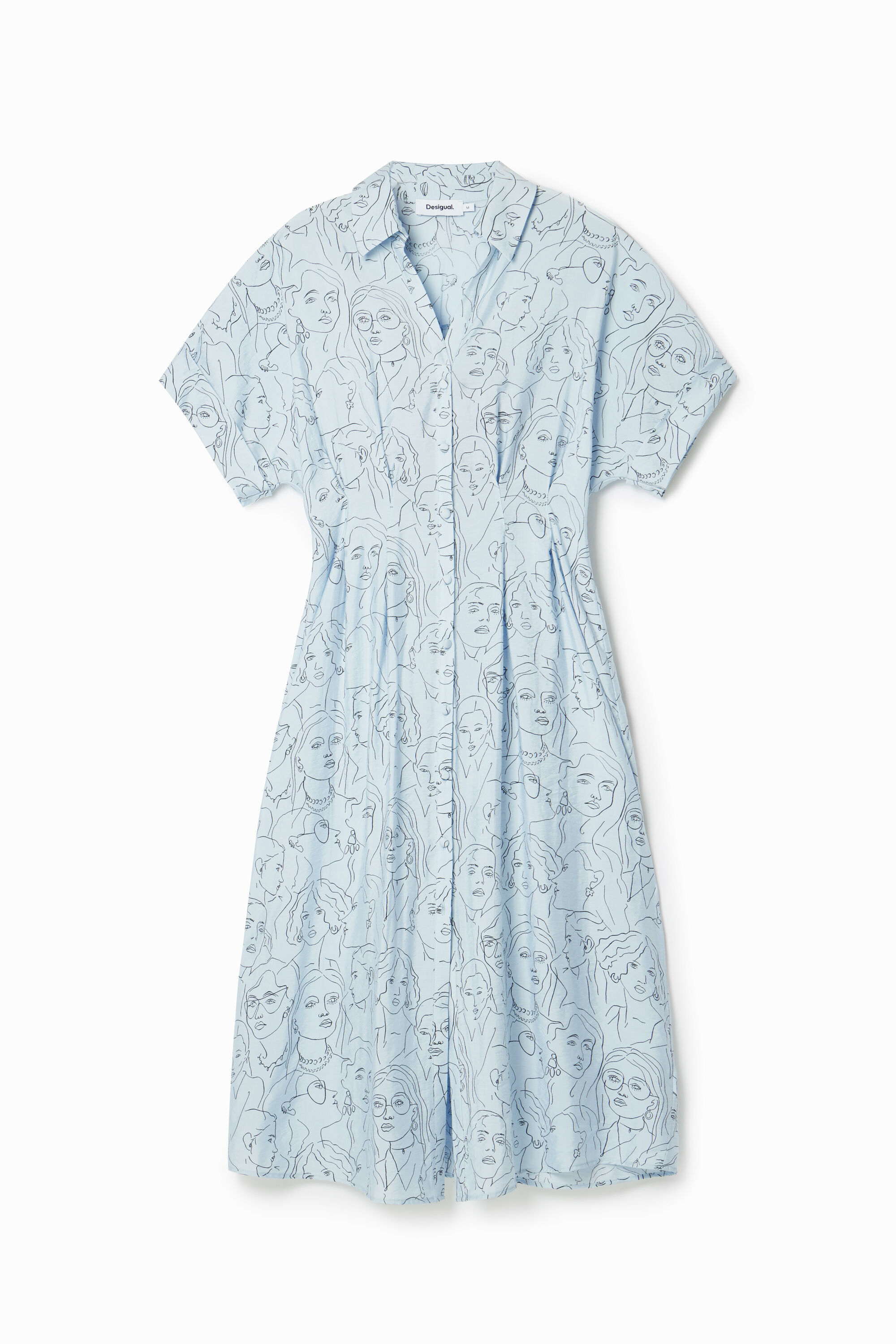 Robe chemise visages