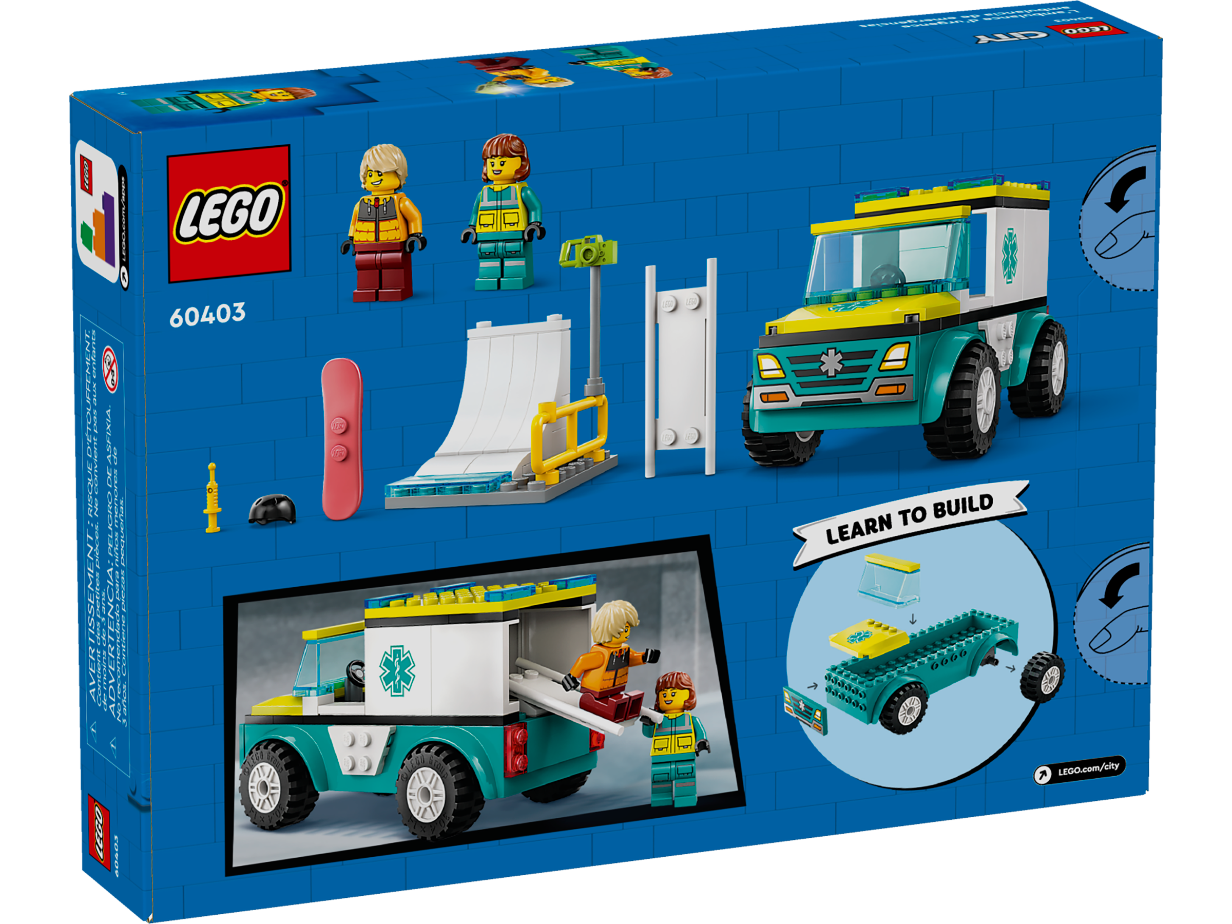 A ambulância de resgate e o snowboarder 60403