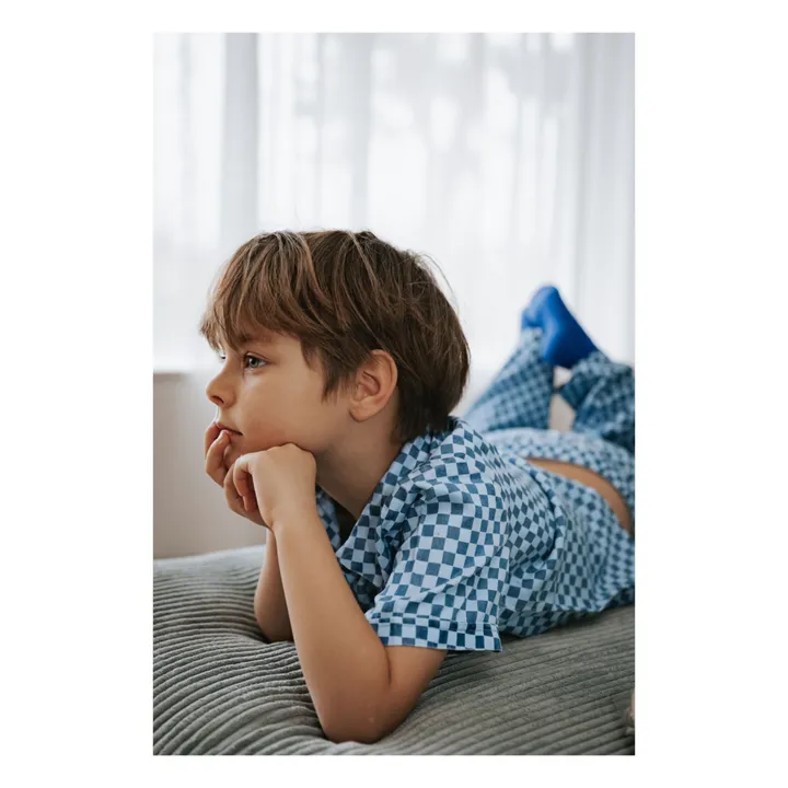 Fliink Chemise Hurlum Carreaux Tencel | Bleu ciel