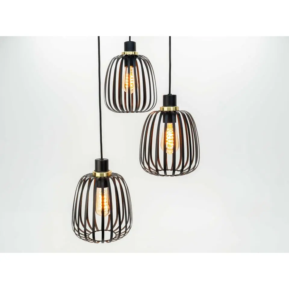 EGLO Pocicas Hanglamp - E27 - Ø 35 cm - Zwart/Goud