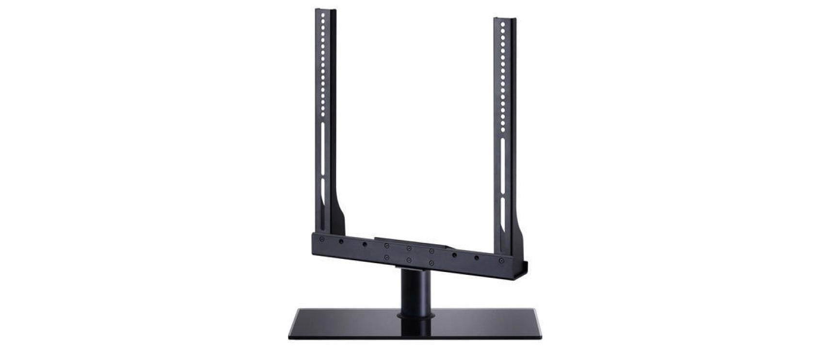 Monitor-Standfuss L 1121 bis 40 kg – Schwarz<br>Tischständer