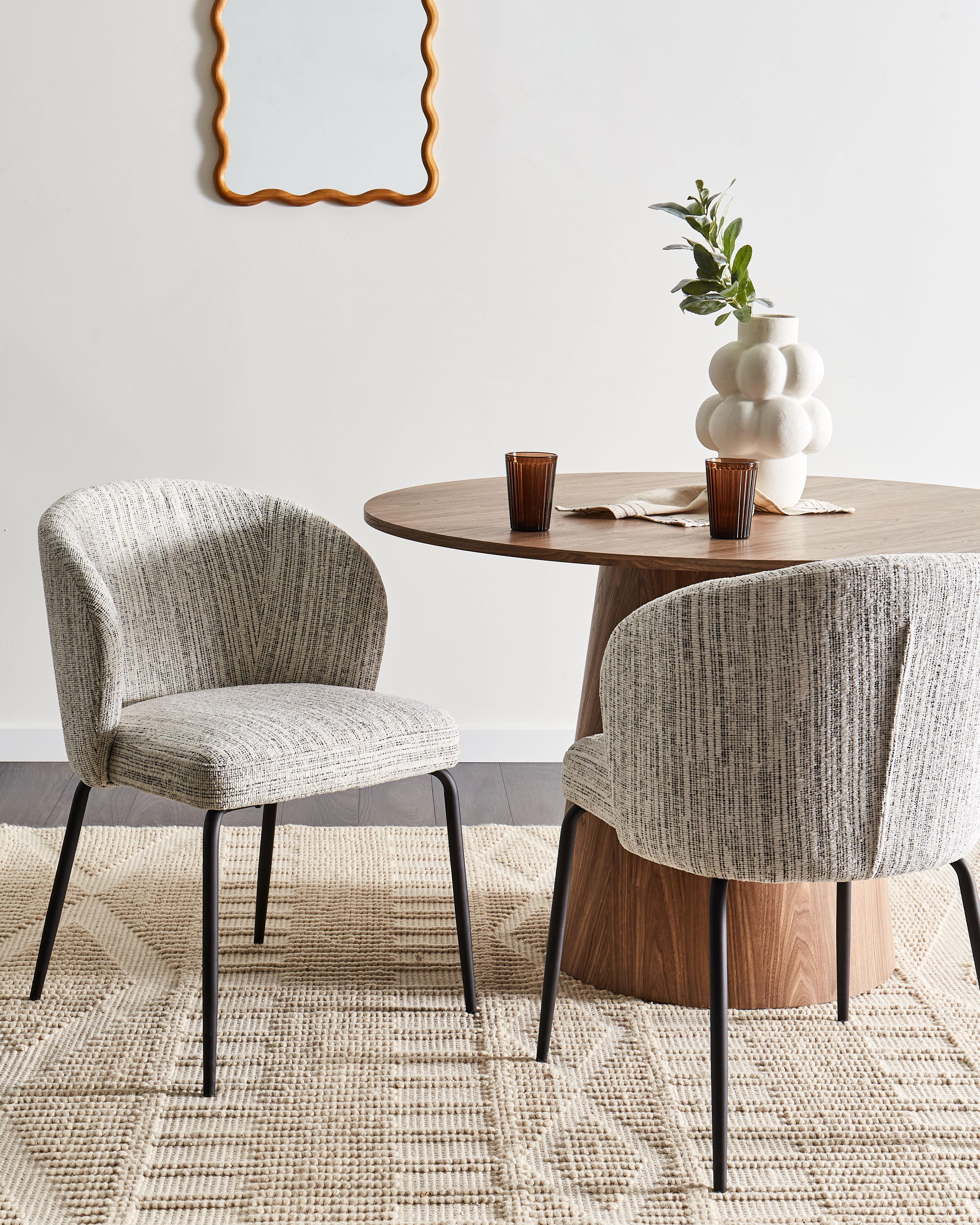 Set van 2 eetkamerstoelen ZANA Wit