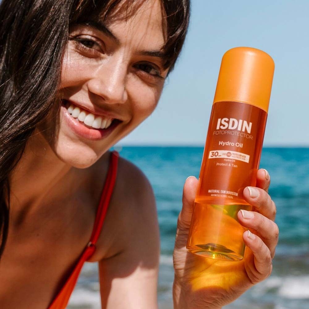 Fotoprotector ISDIN HydroOil LSF 30 Sonnenöl mit hohem Sonnenschutz