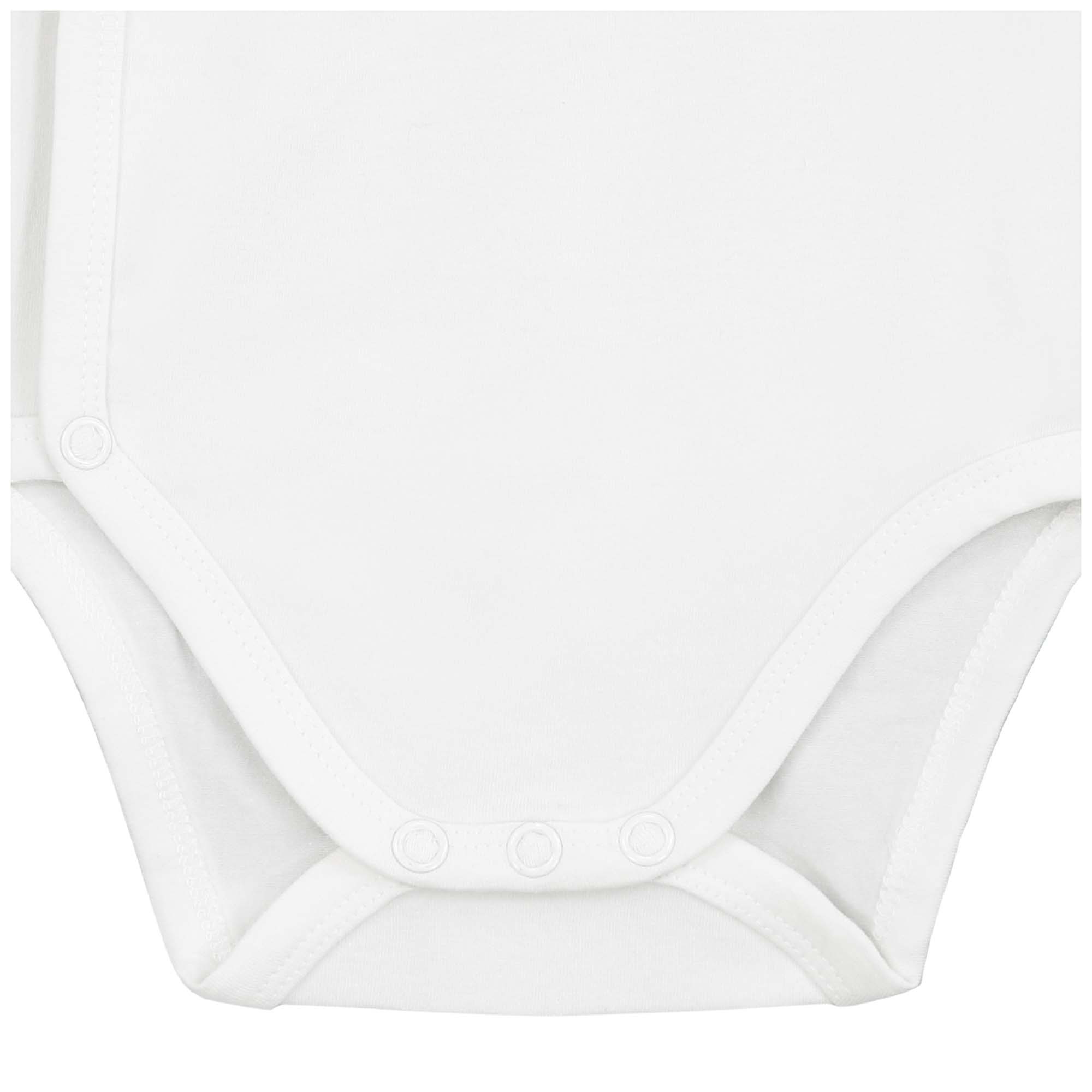 Prénatal basis overslagromper 2-pack korte mouwen effen wit