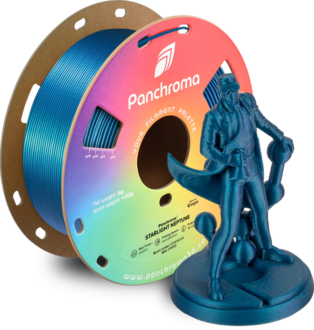 Polymaker  Panchroma™ PLA Starlight Neptune, 1,75 mm / 1000 g    Das Funkeln der Sterne auf Neptun