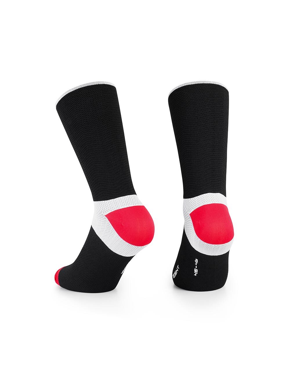Assos Kompressor Fietssokken Zwart/Wit/Rood