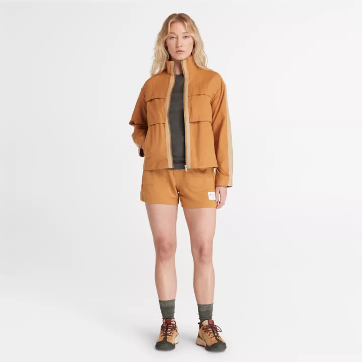 T-shirt Timberland x Icebreaker ZoneKnit en tricot de laine mérinos pour femme en gris foncé