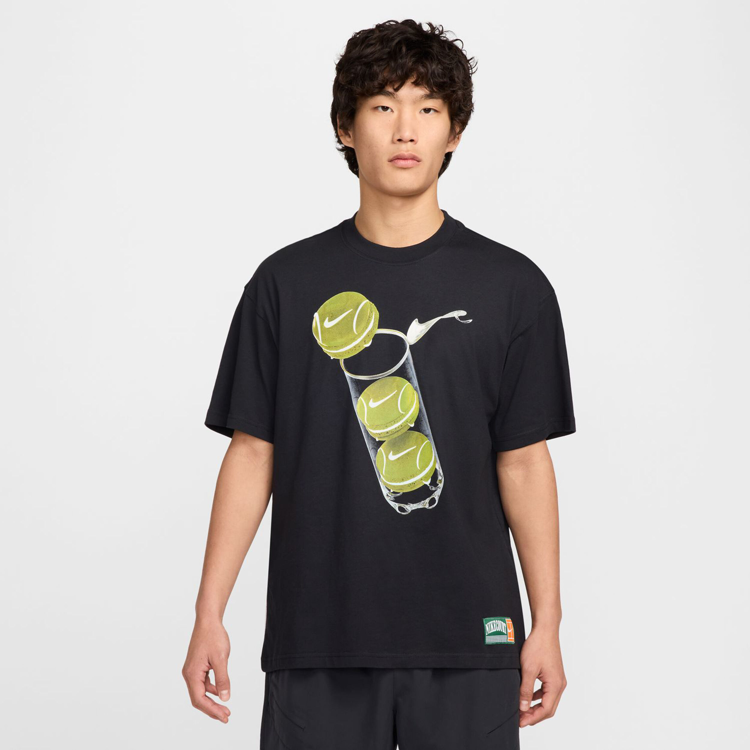 Nike Court M90 French Open T-shirt Hommes - Noir