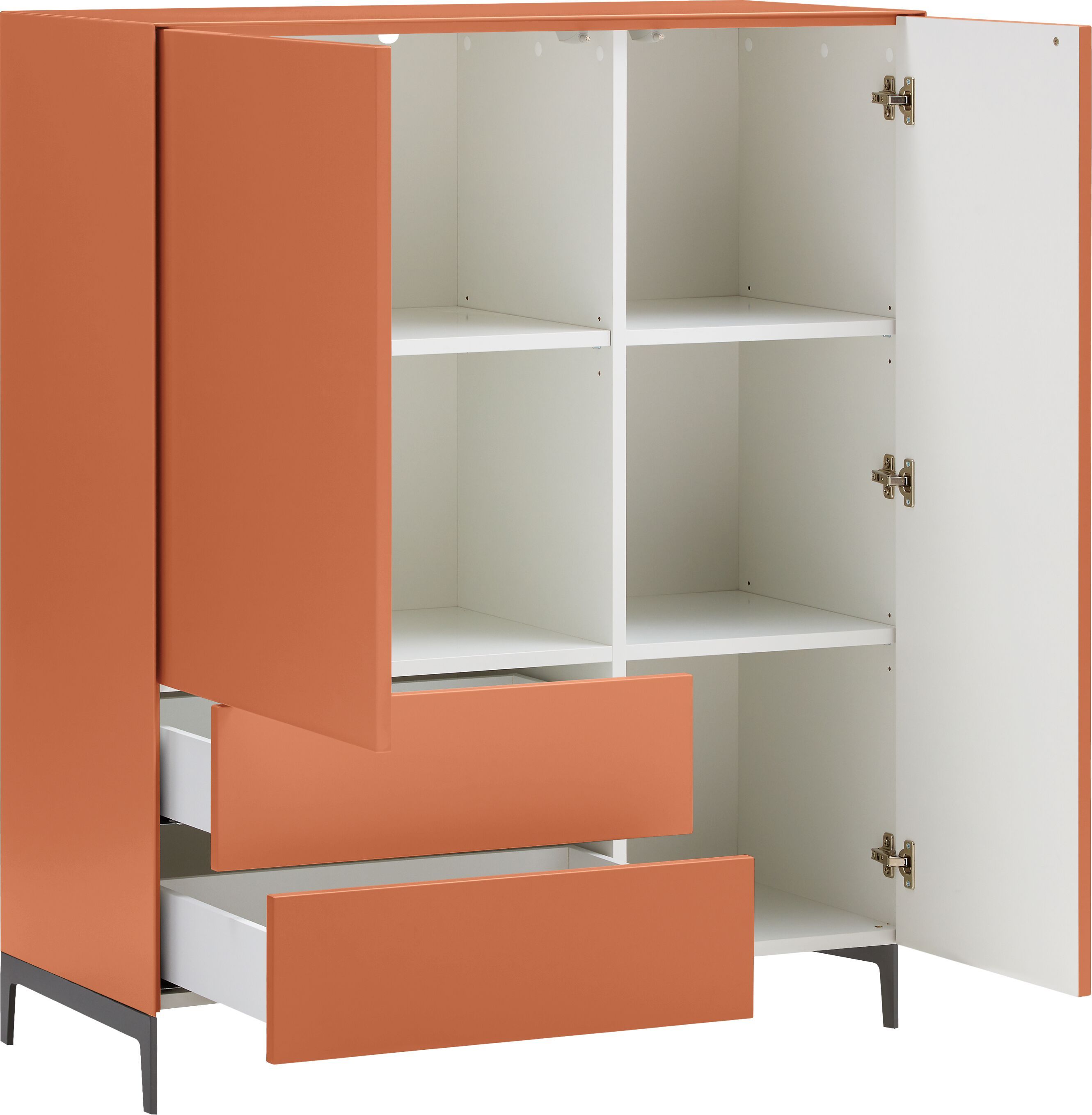 LUX Highboard - Terra / B: 100.0 cm x T: 46.0 cm x H: 123.5 cm