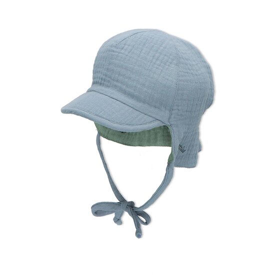 Casquette saharienne réversible   Bleu/Vert        de               Sterntaler